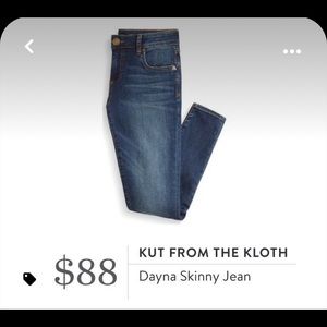 Kut from the kloth dayna skinny jean size 16w